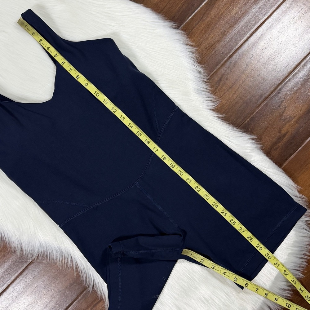 Lululemon Women's Size 10 Blue Align One Piece 6" Short Bodysuit LW1EI8S - Picture 3 of 8